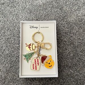 Disney Winnie the Pooh BaubleBar Christmas Key Holder - Gold, Red, Green